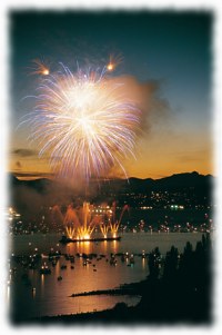 Fireworks in English Bay