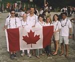 Canadian team at the opening ceremonies