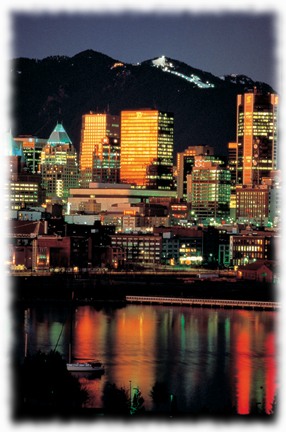 Vancouver at night