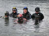 Participants at the Vancouver Apneist's Underwater Easter Egg Hunt at Belcarra Park